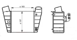 Välijäähdytin, Vasen, AUDI A3, TT, TT Roadster, SEAT LEON, 8L9145805C, 8L9145805H