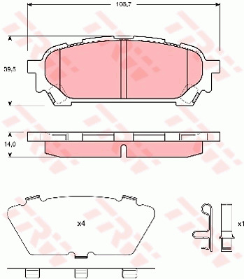 Jarrupalasarja, levyjarru TRW GDB3395