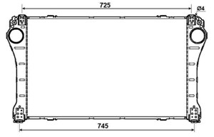 Välijäähdytin, TOYOTA VERSO, 179400R030, 23300-22040, 23300-22050, 23300-28010, 24170-2A000, 24170-2A100, 350442