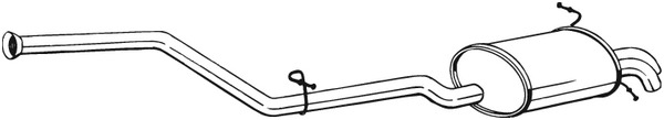 Takaäänenvaimentaja BOSAL 286-057