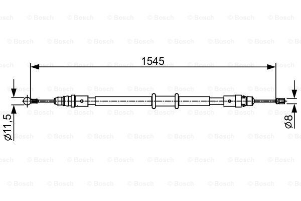 Käsijarruvaijeri BOSCH 1 987 482 551