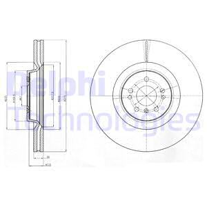 Jarrulevy DELPHI BG9060C