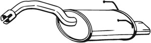 Takaäänenvaimentaja, FIAT 500, 500 C, 51786716, 51875762, 51893072