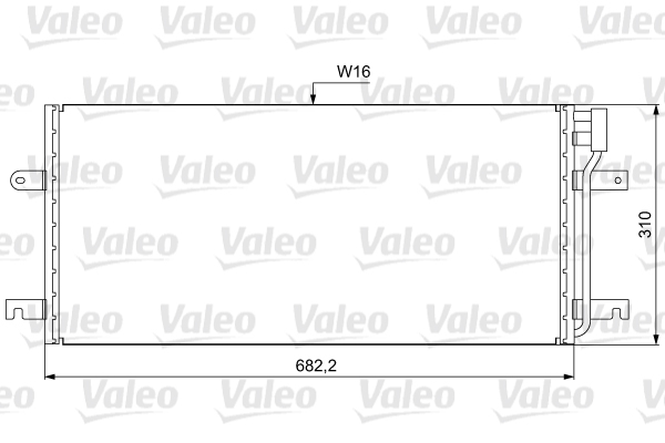 Lauhdutin, ilmastointilaite VALEO 814029
