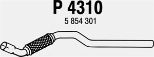 Pakoputki, Edessä, OPEL ASTRA H, ASTRA H GTC, ASTRA H Kombi, VAUXHALL ASTRA Mk V, 5854301