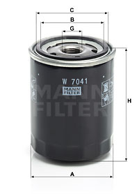 Öljynsuodatin MANN-FILTER W 7041
