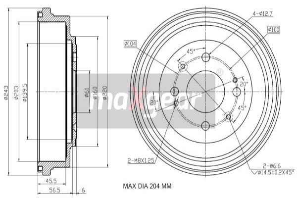 Jarrurumpu MAXGEAR 19-3192