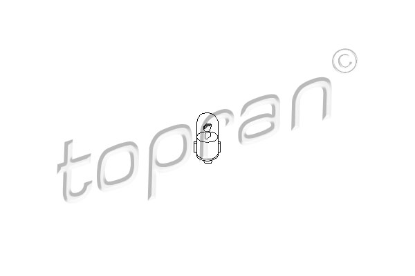 Polttimo, mittariston valo TOPRAN 104 490