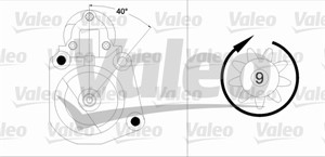 Käynnistin, PEUGEOT,RENAULT,VOLVO, 1363451, 1363451.4, 13634514, 30658564, 30815466, 30819127, 5003810, 5003810.8, 50038108, 5003918, 50