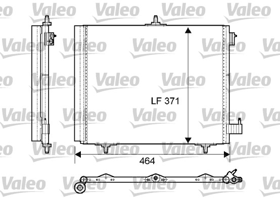 Lauhdutin, ilmastointilaite VALEO 814095
