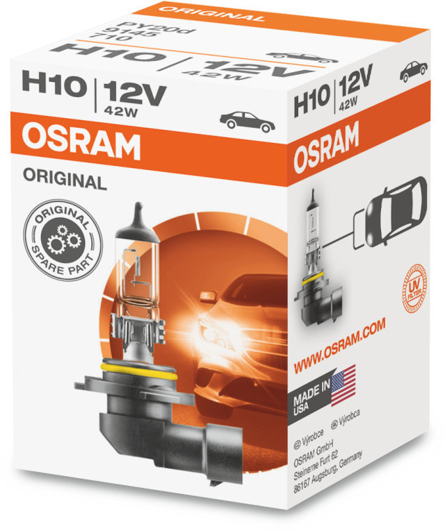 Halogeeni poltin OSRAM ORIGINAL LINE 12V H10 42W