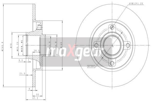 Jarrulevy MAXGEAR 19-1277