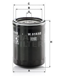 Öljynsuodatin MANN-FILTER W 815/82