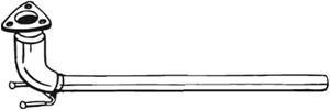 Pakoputki, Edessä, VW CADDY Minibus, minivan III, CADDY Skåp/stor limousine III, GOLF V, 1K0254303S, 1K0254305G
