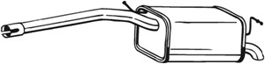 Takaäänenvaimentaja, VW CADDY Minibus, minivan III, CADDY Skåp/stor limousine III, 2K0253609A, 2K0253609M