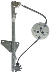 Lasinnostin, Eteen, vasen, OPEL CORSA D, CORSA D Skåp/halvkombi, 13188490, 39161986, 51 40 115