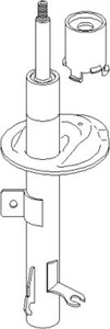 Iskunvaimennin, Etuakseli, vasen, FORD FOCUS, FOCUS Sedan, FOCUS Turnier, 1 074 101, 1 088 220, 1 088 226, 1 088 227