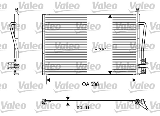 Lauhdutin, ilmastointilaite VALEO 817664