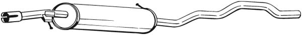 Keskipönttö BOSAL 285-517