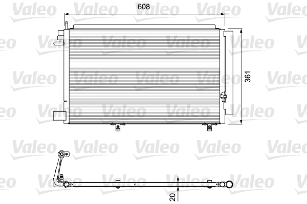 Lauhdutin, ilmastointilaite VALEO 814294