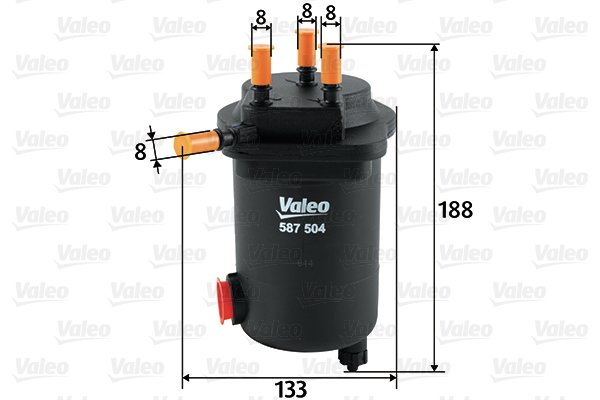Polttoainesuodatin VALEO 587504