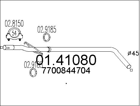 Pakoputki MTS 01.41080