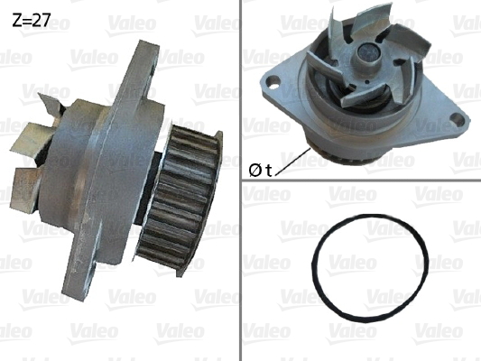 Vesipumppu VALEO 506385