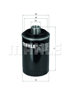 Öljynsuodatin MAHLE ORIGINAL OC 456