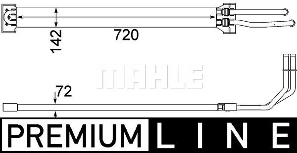 Öljynjäähdytin, tehost.ohjaus MAHLE ORIGINAL CLC 109 000P