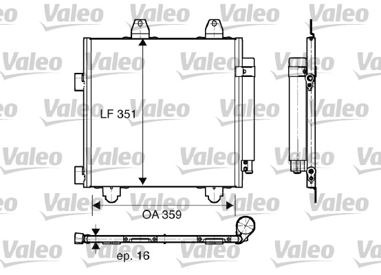 Lauhdutin, ilmastointilaite VALEO 818014