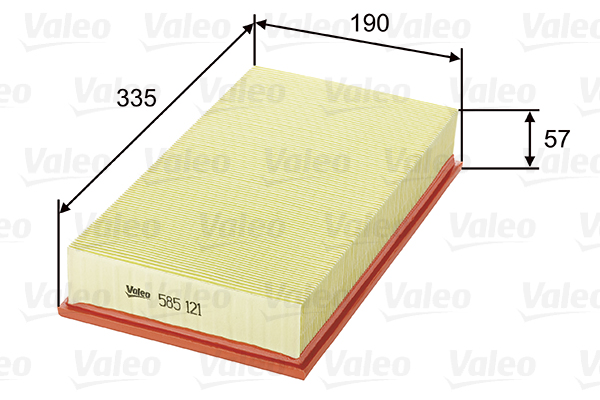 Ilmansuodatin VALEO 585121