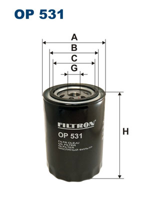 Öljynsuodatin FILTRON OP 531