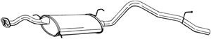Takaäänenvaimentaja, DAIHATSU FEROZA Hard Top, FEROZA Soft Top, 1740587661, 1740587662