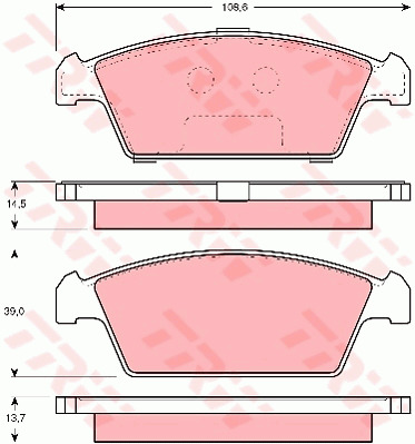 Jarrupalasarja, levyjarru TRW GDB3108