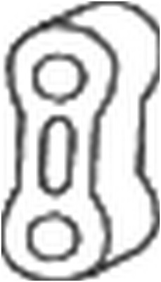 Kumisuikale, pakoputkisto BOSAL 255-789