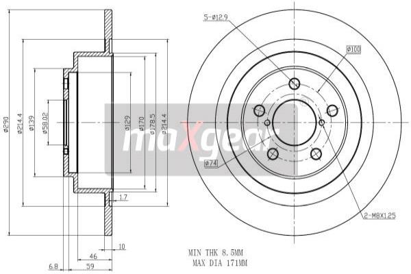 Jarrulevy MAXGEAR 19-2357