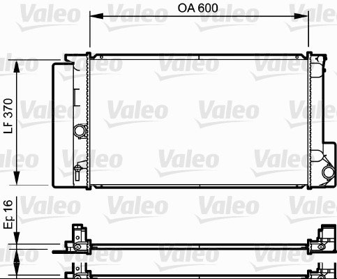 Jäähdytin,moottorin jäähdytys VALEO 735250