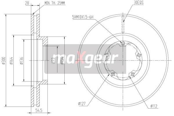 Jarrulevy MAXGEAR 19-1047