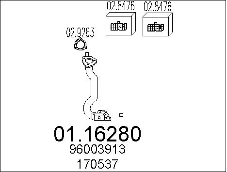 Pakoputki MTS 01.16280