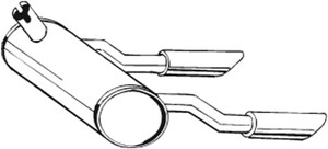 Takaäänenvaimentaja, OPEL GT, 08958293, 852256