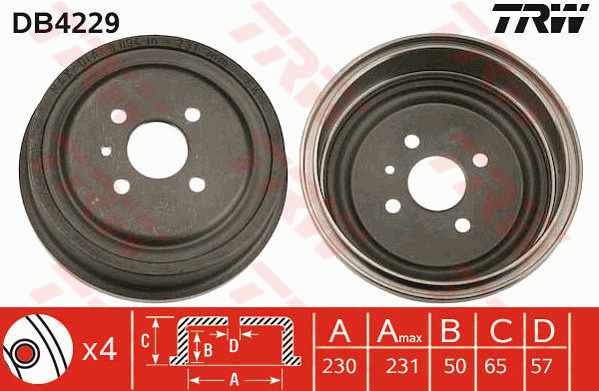 Jarrurumpu TRW DB4229