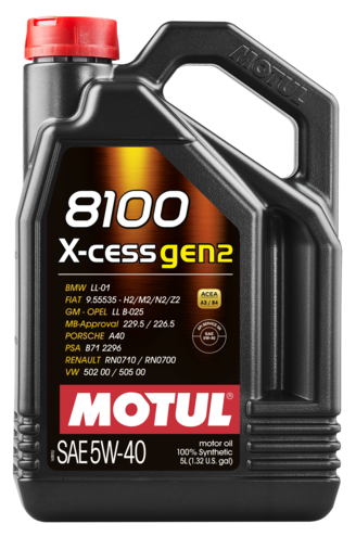 Moottoriöljy MOTUL 8100 X-CESS GEN2 5W40 5L