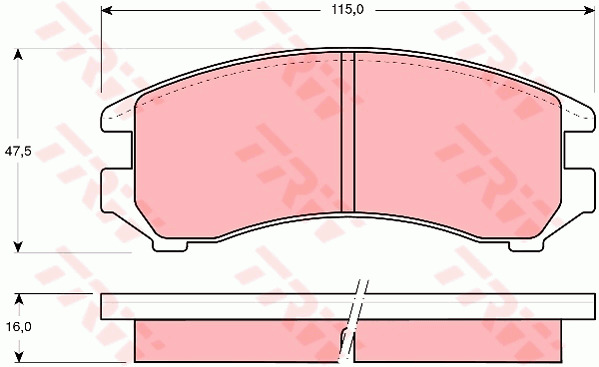 Jarrupalasarja, levyjarru TRW GDB731
