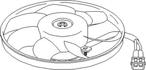 Tuuletin, moottorin jäähdytys, FORD GALAXY, VW SHARAN, 1 019 856, 1 019 857, 7M0 959 455J, 95VW15150BB, 95VW15150CB