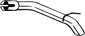 Pakoputki, Takana, OPEL ASTRA J, VAUXHALL ASTRA Mk VI, 13329569, 885189