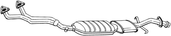 Jälkiasennuskatalysaattori BOSAL 099-085