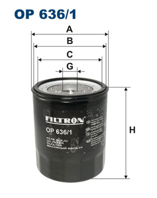 Öljynsuodatin FILTRON OP 636/1