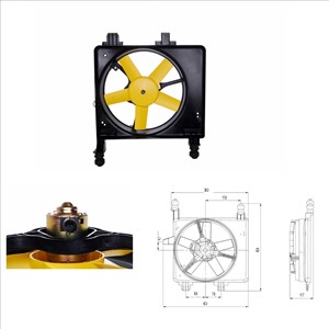 Tuuletin, moottorin jäähdytys, FORD FIESTA IV, FIESTA Skåp, 1010293, 1017982, 1020505, 1072477, 1136391, 96FB 8C607 AH, 96FB8C607AF, 96F