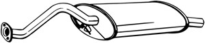 Takaäänenvaimentaja, ROVER 200 Halvkombi, 25 COMMERCE, 25 Halvkombi, STREETWISE Halvkombi, GEX33638, WCG102450, WCG108510, WCG108540