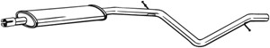 Keskiäänenvaimentaja, Keskellä, DACIA LOGAN MCV, RENAULT LOGAN Kombi I, 6001549414